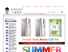 Tablet Screenshot of narukoboutique.com